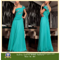 Hot One Shoulder Long Beaded Chiffon Sequin Evening Dress Celebrity Gown (M-04)